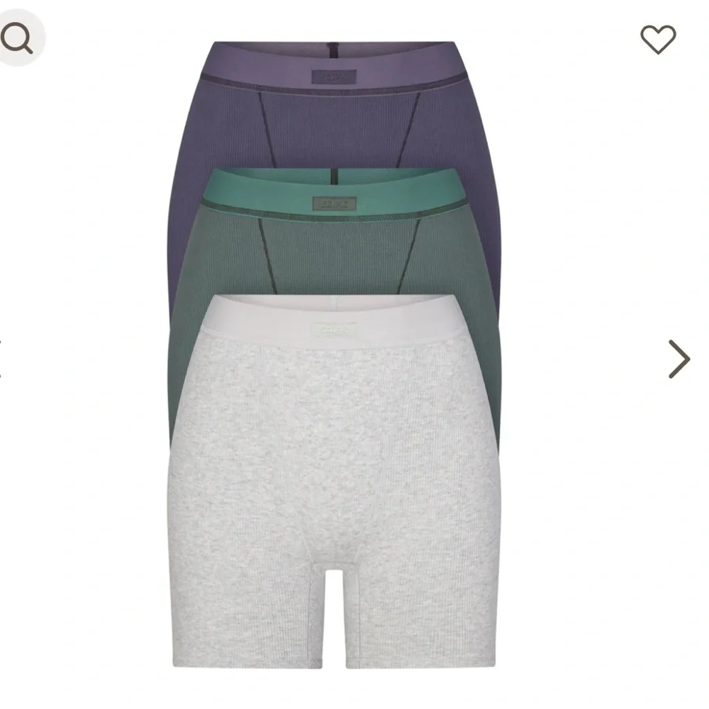 Skims 3-Pack Cotton Rib Boxers in Malachite - Picture 16 of 16